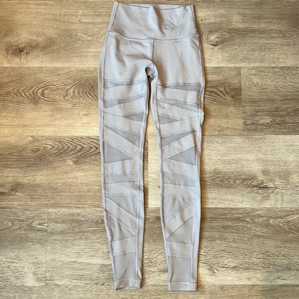 Lululemon Wunder Under pant high rise tech mesh 28”